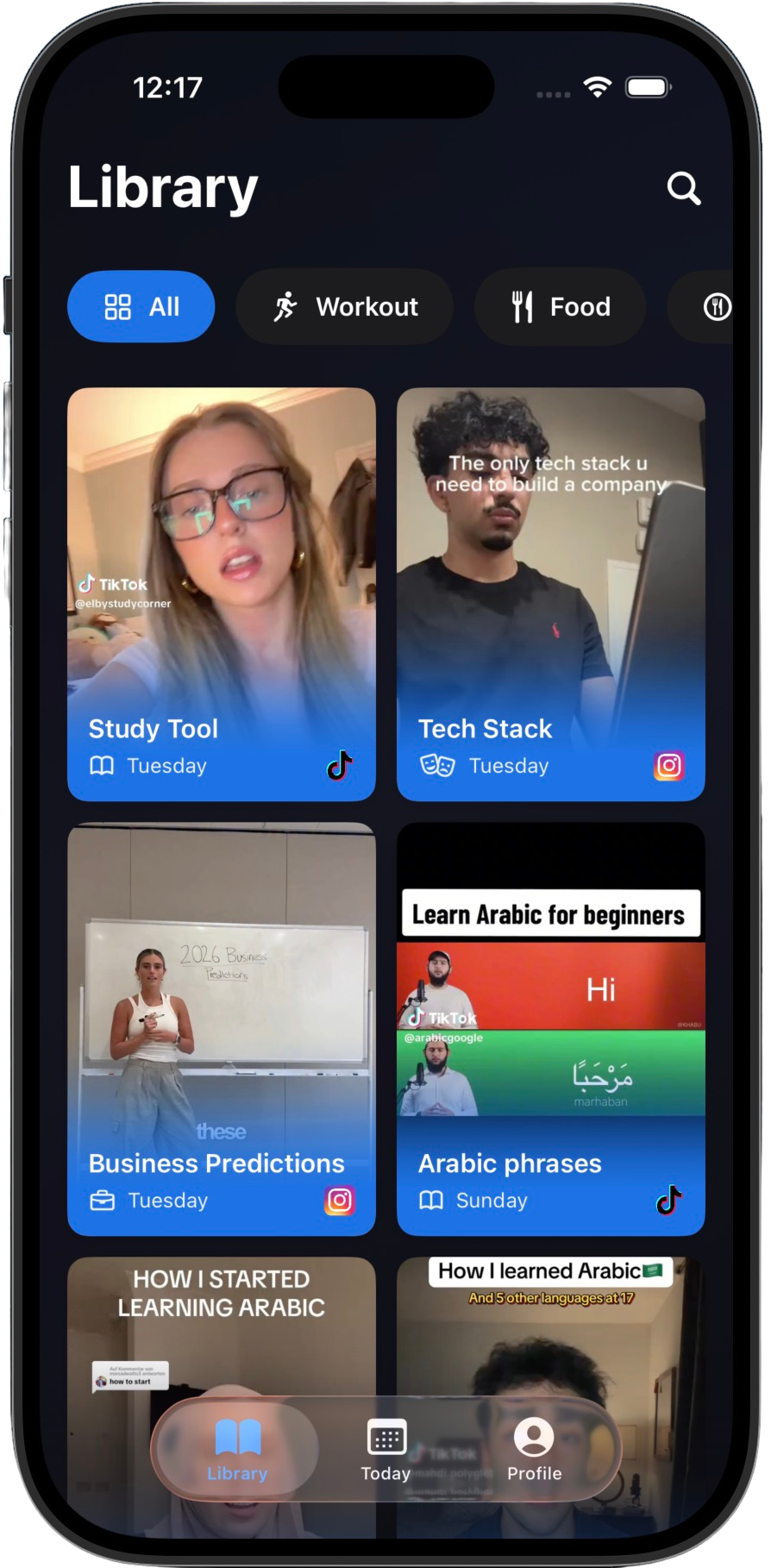 Gathered App - Categories